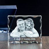 Statuetka na prezent z okazji rocznicy ślubu. Twoje zdjęcie. Etui prezentowe
