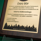 Dyplom z grawerem 203x254 mm - Lasy Państwowe - Podziękowania