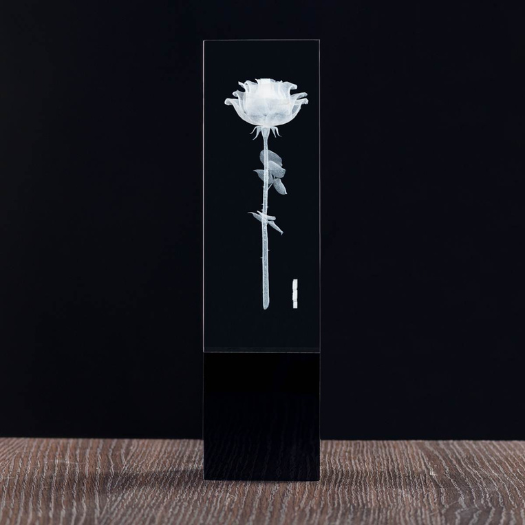 Personalizowana duża statuetka z grawerowaną Różą 3D