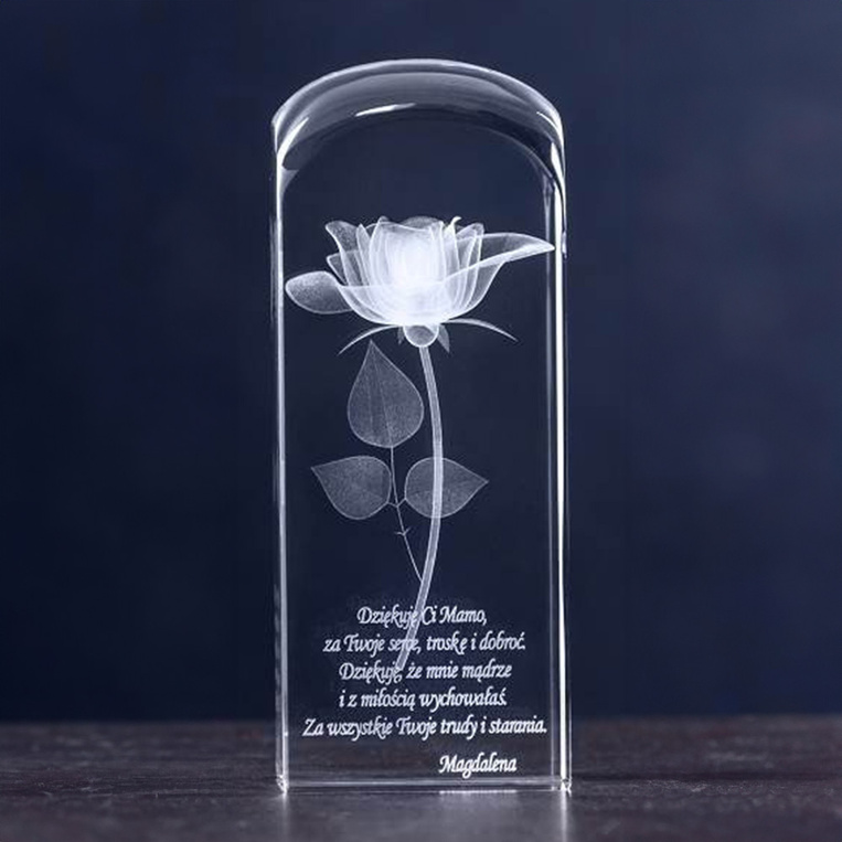 Prezent na dzień kobiet ~ Róża 3D ~ Duża kolumna