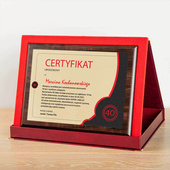 Dyplom urodzinowy 152x203 mm - certyfikat jubilata