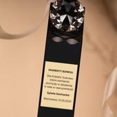 Statuetka Trofeum DIAMENT [TR-01] ze złotą tabliczką 240x55x44 mm