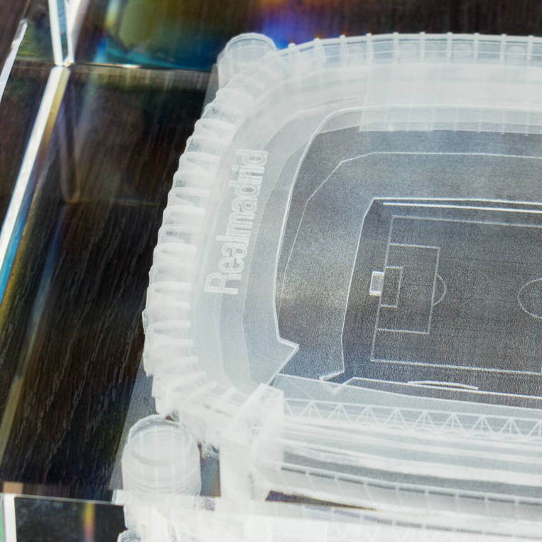 MEGASTATUETKA Stadion Santiago Bernabeu, grawer obiektu w trójwymiarze