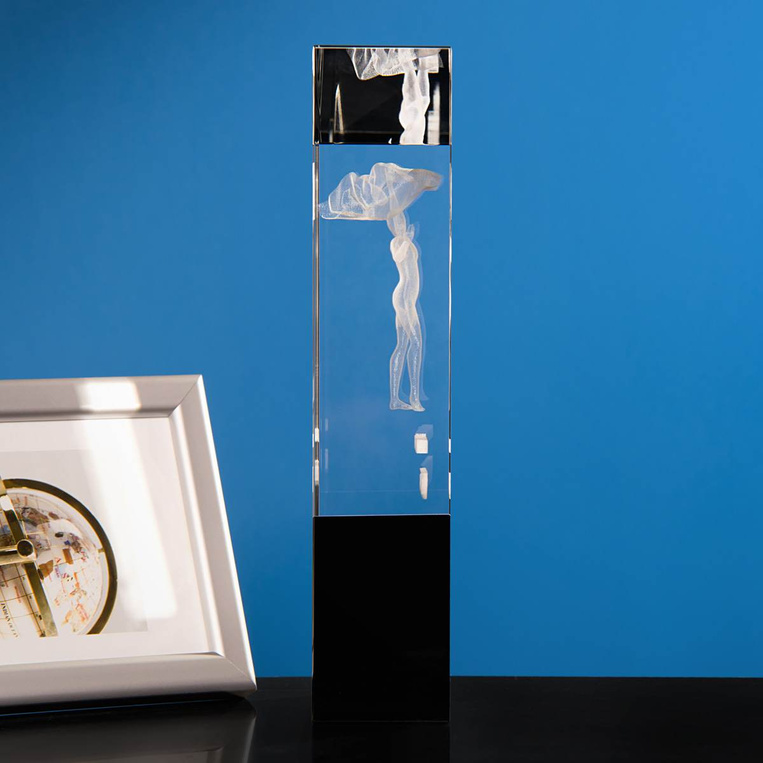 Statuetka 3D grawerowana na zamówienie - konkurs taneczny,