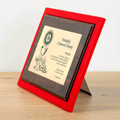 Etui SAMETI do podkładu 9x12 Bordowe Poziom