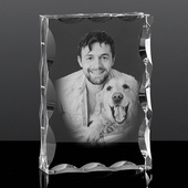 Zdjecie z pupilem ~ Fotokryształ dla niego z ukochanym psem