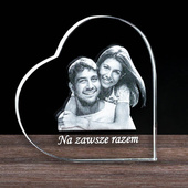 Komplet kryształowych serc DLA ZAKOCHANYCH na Walentynki (2 szt.)