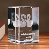 Zakochane łabędzie - Podarunek na walentynki z Twoją dedykacją