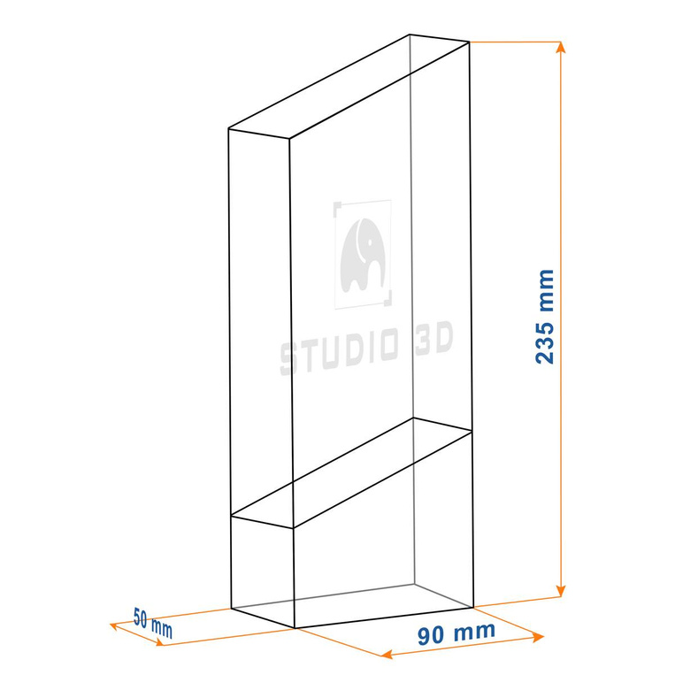 Statuetka 3D grawerowana na zamówienie - konkurs taneczny,