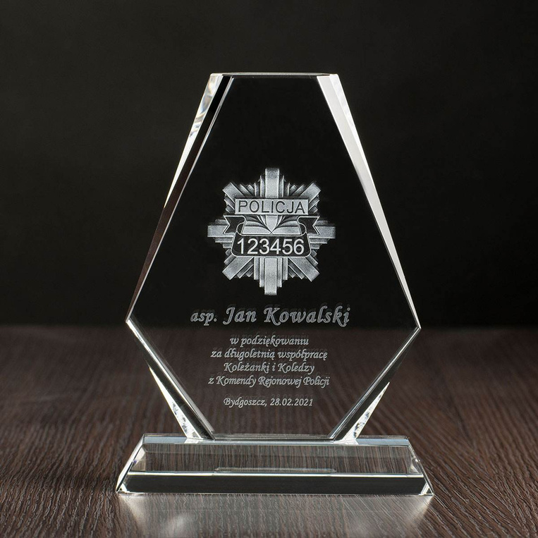 Pamiątka dla Policjanta - odznaka - podziękowania za współpracę
