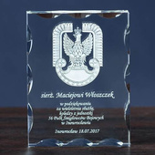 Podziękowanie za służbę DLA LOTNIKA statuetka 3D z dedykacją