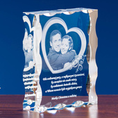 Prezent na dzień kobiet FOTOPREZENT duży ozdobny kryształ