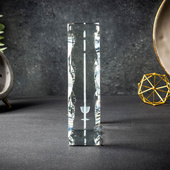 Zdjęcie w szkle z dedykacją Pamiątka na Komunie Świętą od Chrzestnej