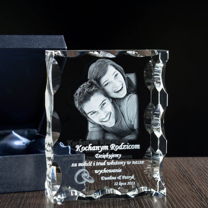Pomysł na Ślubne Podziękowanie Rodzicom, FOTOPREZENT 3D, ozdobna statuetka