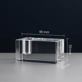 Kryształowy stojak na długopis [KSND-01] 90x50x50 mm