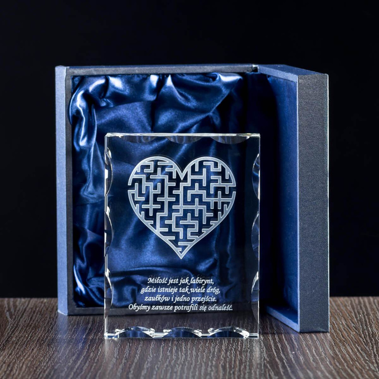LABIRYNT MIŁOŚCI - statuetka 3D na prezent DZIEWCZYNY ŻONY