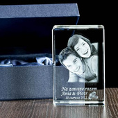 Zdjęcie 3D dla 2 popiersi 2 osób, statuetka średnia - Prezent na każdą okazję