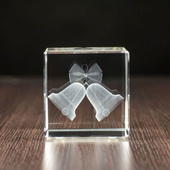 Fotolampka 3D 80x80x80 mm – dzwonki świąteczne. DEKORACJA ŚWIĄTECZNA