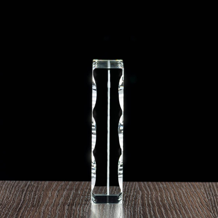 Piękny kryształ z grawerem LISTU DO KORYNTIAN dla pary, nowożeńców