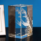 Statuetka konkursowa 3D w krysztale - nagroda na festiwal 3D