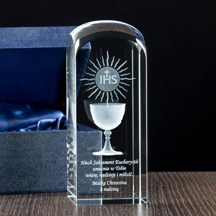 Pomysł na pamiątkę Komunii Świętej - Grawerowanie 3D