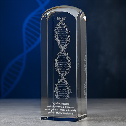 Prezent dla Promotora z dedykacją - kwas DNA 3D