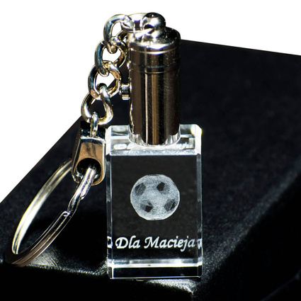 Personalizowany brelok wykonany z kryształu