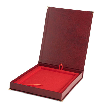 Etui SAMETI do podkładu 6x8 Bordowe Pion