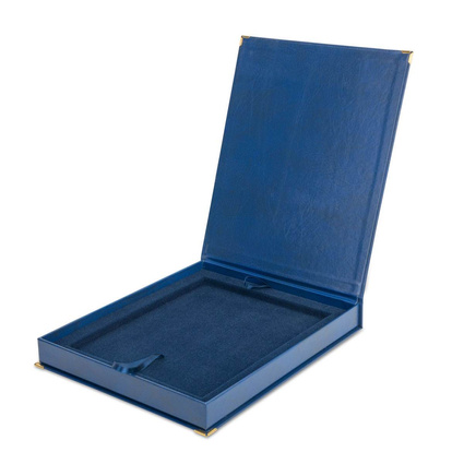 Etui SAMETI do podkładu 12x15 Granatowe Pion