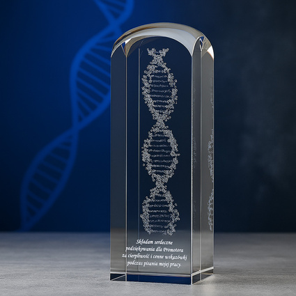 Podziękowania dla Promotora pracy - łańcuch DNA 3D